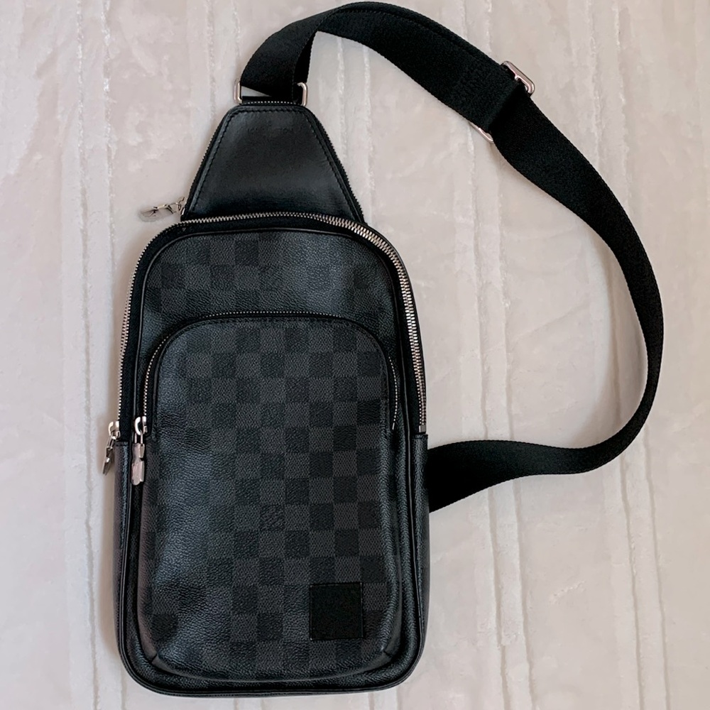 Louis Vuitton Damier Graphite Canvas Avenue Slingbag Backpack Style Bag
